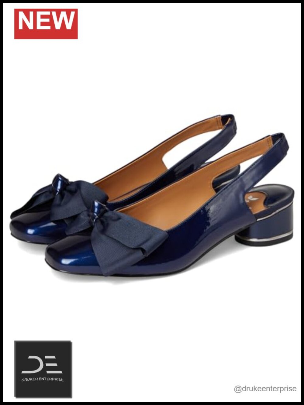 J. Renee Lazule Block Heel Slingback Pumps Size 8 Memory Foam